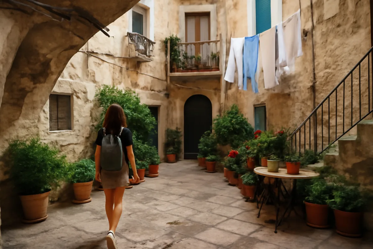 Bari vecchia a piedi: i cortili nascosti che i turisti attraversano senza vederli